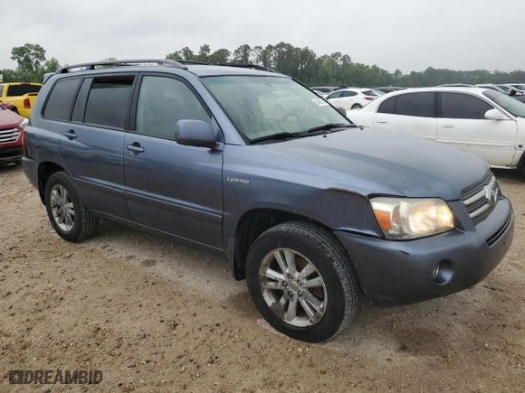 2006 Toyota Highlander Hybrid with VIN JTEEW21A760013419, listed as a Copart auction lot 54420615 with 248,666 mi miles and Clean Title. Bid and sale history available at carsss.com. Image 4.