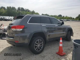 2017 Jeep Grand Cherokee Limited with VIN 1C4RJFBG5HC787443, listed as a Copart auction lot 57476865 with 80,075 mi miles and Salvage title. Bid and sale history available at DreamBid. Image 3.