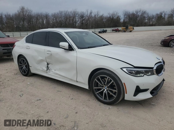 2022 BMW 3 Series 330i xDrive with VIN 3MW5R7J00N8C64705, listed as a Copart auction lot 48624285 with 12,143 mi miles and Salvage Title. Bid and sale history available at carsss.com. Image 4.