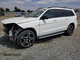 2017 Mercedes-Benz GLS 550 with VIN 4JGDF7DE8HA882714, listed as a Copart auction lot 54639624 with 49,890 mi miles and Salvage Title. Bid and sale history available at DreamBid. Image 1.