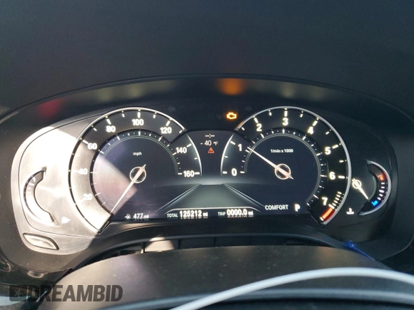 2017 BMW 5 Series 540i with VIN WBAJE5C3XHG913941, listed as a Copart auction lot 46063745 with 125,212 mi miles and Salvage Title. Bid and sale history available at carsss.com. Image 9.