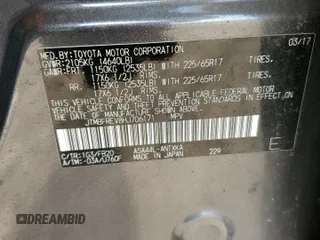 2017 Toyota RAV4 LE with VIN JTMBFREV8HJ706171, listed as a Copart auction lot 51704125 with 116,726 mi miles and Salvage Title. Bid and sale history available at carsss.com. Image 14.