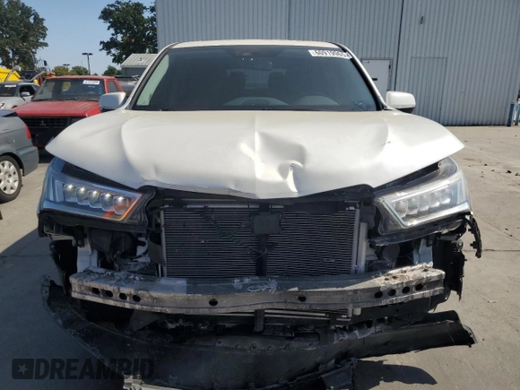 2017 Acura MDX Technology with VIN 5FRYD3H52HB006516, listed as a Copart auction lot 60919965 with Not provided miles and Salvage title. Bid and sale history available at DreamBid. Image 5.