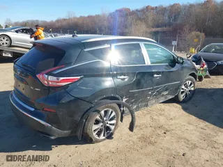 2015 Nissan Murano S with VIN 5N1AZ2MH7FN230762, listed as a IAAI auction lot 41011815 with 98,331 mi miles. Bid and sale history available at carsss.com. Image 4.