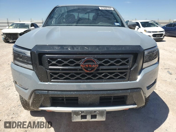 2024 Nissan Frontier PRO-4X with VIN 1N6ED1EK9RN600720, listed as a Copart auction lot 67608184 with 23,662 mi miles and Salvage Title. Bid and sale history available at carsss.com. Image 5.