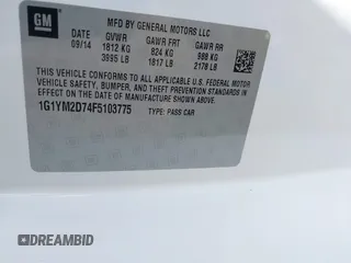 2015 Chevrolet Corvette Z51 3LT z VIN 1G1YM2D74F5103775, wystawiony jako IAAI lot #41810409 z przebiegiem 29 000 mil mil oraz . Historia ofert i sprzedaży dostępna na DreamBid. Obrazek 9.