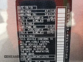 2019 Infiniti QX50 Essential с VIN 3PCAJ5M18KF120750, выставлен на аукционе Copart как лот 58906775 с пробегом Не указан миль и На запчасти • Non repairable. История ставок и продаж доступна на DreamBid. Изображение 13.