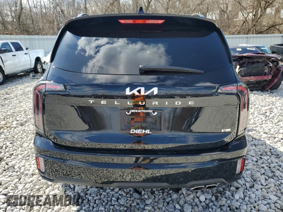 2024 Kia Telluride EX X-Line z VIN 5XYP3DGCXRG541965, wystawiony jako Copart lot #50863405 z przebiegiem 12 496 mil mil oraz Szkoda całkowita • Salvage title. Historia ofert i sprzedaży dostępna na DreamBid. Obrazek 6.