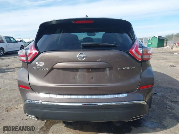 2015 Nissan Murano SL with VIN 5N1AZ2MG1FN228075, listed as a IAAI auction lot 41644582 with 14,164 mi miles. Bid and sale history available at carsss.com. Image 16.