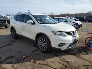2016 Nissan Rogue SL with VIN 5N1AT2MVXGC746179, listed as a Copart auction lot 48053725 with 99,354 mi miles and Salvage Title. Bid and sale history available at DreamBid. Image 4.