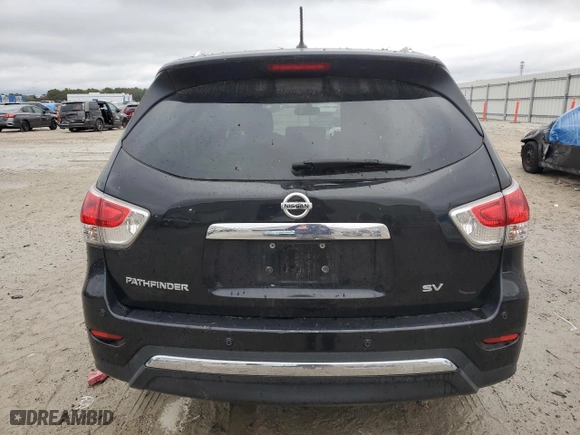 2016 Nissan Pathfinder S with VIN 5N1AR2MN7GC653666, listed as a Copart auction lot 41698755 with 123950 miles and Salvage Title. Bid and sale history available at carsss.com. Image 6.