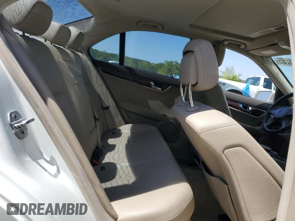 2011 Mercedes-Benz C 300 Sport with VIN WDDGF8BB2BR164820, listed as a Copart auction lot 53251255 with 142,314 mi miles and Salvage title. Bid and sale history available at DreamBid. Image 10.