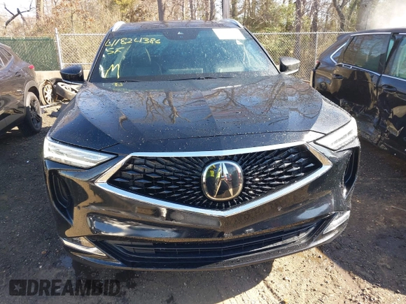 2023 Acura MDX w/Advance Package with VIN 5J8YE1H84PL014255, listed as a IAAI auction lot 41824386 with 17,158 mi miles. Bid and sale history available at carsss.com. Image 13.