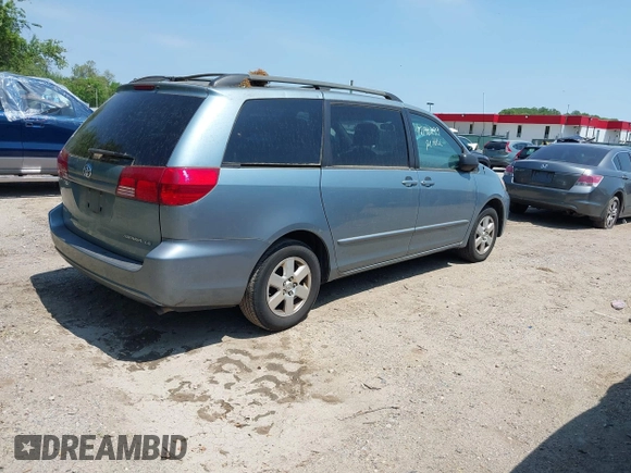 2004 Toyota Sienna CE with VIN 5TDZA23C34S220998, listed as a IAAI auction lot 42176299 with 345,935 mi miles and . Bid and sale history available at DreamBid. Image 4.