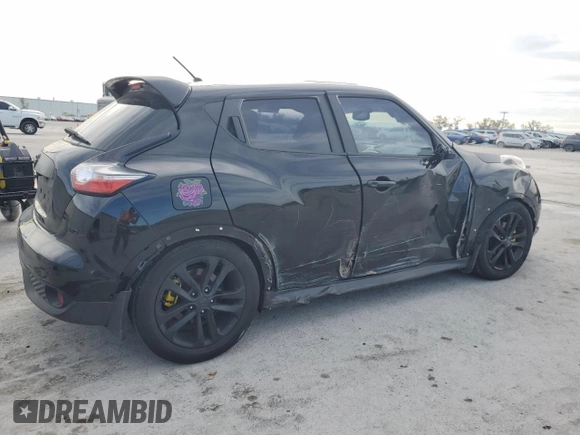 2015 Nissan Juke SV with VIN JN8AF5MV4FT559827, listed as a Copart auction lot 89210315 with 97,608 mi miles and Salvage Title. Bid and sale history available at DreamBid. Image 3.