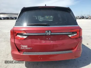 2023 Honda Odyssey EX-L with VIN 5FNRL6H62PB013130, listed as a Copart auction lot 48865155 with 45,152 mi miles and Salvage Title. Bid and sale history available at carsss.com. Image 6.