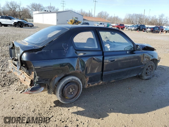 2002 Hyundai Accent z VIN KMHCF35G22U174792, wystawiony jako Copart lot #47281545 z przebiegiem 273 228 mil mil oraz Szkoda całkowita • Salvage title. Historia ofert i sprzedaży dostępna na DreamBid. Obrazek 3.
