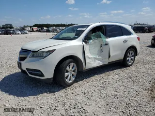 2016 Acura MDX w/Advance with VIN 5FRYD3H98GB018302, listed as a Copart auction lot 74260994 with 0 mi miles and Salvage Title. Bid and sale history available at carsss.com. Image 1.