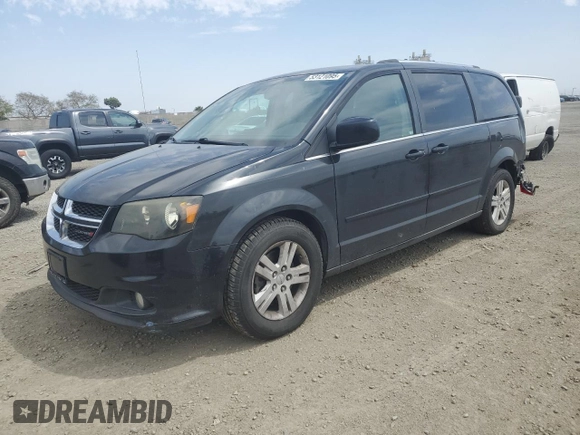 2013 Dodge Grand Caravan Crew with VIN 2C4RDGDG9DR741254, listed as a Copart auction lot 53121095 with 227,243 mi miles and Clean Title. Bid and sale history available at DreamBid. Image 1.
