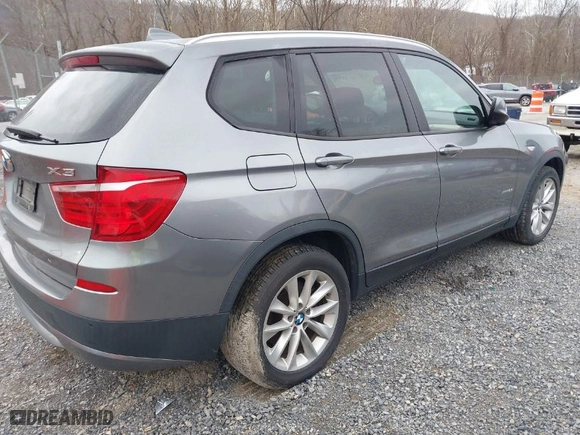 2013 BMW X3 xDrive28i with VIN 5UXWX9C59D0A30784, listed as a IAAI auction lot 41715916 with 119,643 mi miles. Bid and sale history available at carsss.com. Image 4.