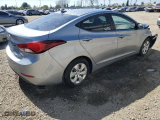 2016 Hyundai Elantra SE with VIN 5NPDH4AE9GH783733, listed as a Copart auction lot 53752435 with 93,010 mi miles and Salvage Title. Bid and sale history available at carsss.com. Image 3.