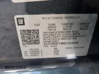 2021 GMC Sierra 1500 Limited SLT with VIN 1GTU9DET8MZ153079, listed as a Copart auction lot 88336305 with 70,687 mi miles and Salvage Title. Bid and sale history available at carsss.com. Image 12.