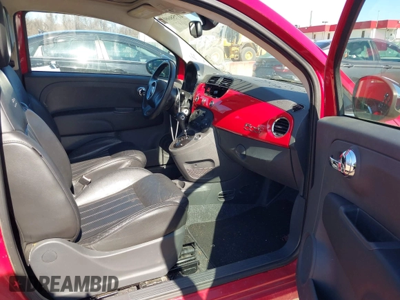 2012 FIAT 500 Gucci with VIN 3C3CFFER7CT343549, listed as a IAAI auction lot 41758660 with 91,786 mi miles. Bid and sale history available at carsss.com. Image 5.