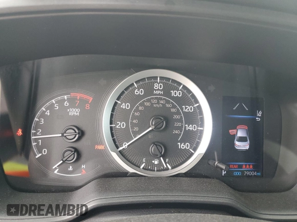 2021 Toyota Corolla LE with VIN 5YFEPMAE0MP162841, listed as a Copart auction lot 50731085 with 79,004 mi miles and Salvage Title. Bid and sale history available at DreamBid. Image 9.