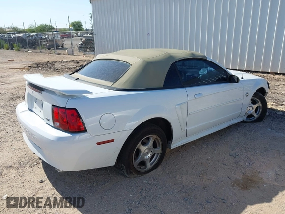 2004 Ford Mustang Deluxe with VIN 1FAFP44674F134492, listed as a IAAI auction lot 42562080 with 145,600 mi miles and . Bid and sale history available at DreamBid. Image 4.