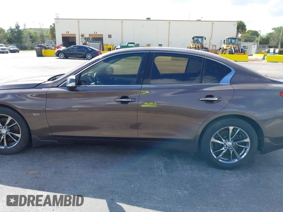 2017 Infiniti Q50 3.0t Premium with VIN JN1EV7AP5HM740257, listed as a IAAI auction lot 41521837 with 78,763 mi miles. Bid and sale history available at carsss.com. Image 14.