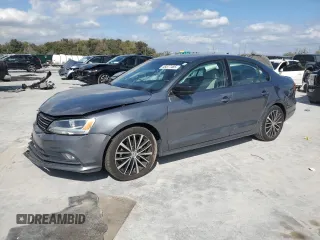 2015 Volkswagen Jetta Sport with VIN 3VWD17AJ9FM214051, listed as a Copart auction lot 45577485 with 109,361 mi miles and Non repairable. Bid and sale history available at DreamBid. Image 1.