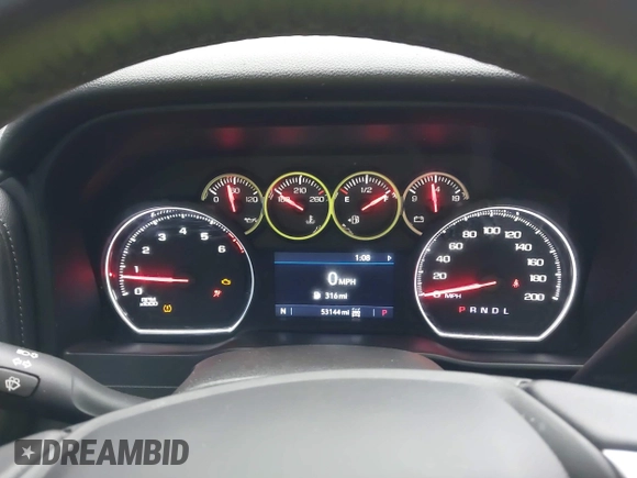 2022 Chevrolet Silverado 1500 LT Trail Boss with VIN 3GCPYFEL8NG102016, listed as a IAAI auction lot 41944519 with 53,144 mi miles and . Bid and sale history available at DreamBid. Image 7.
