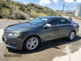 2014 Chevrolet Impala LT z VIN 2G1125S33E9308112, wystawiony jako Copart lot #54797155 z przebiegiem 152 241 mil mil oraz Szkoda całkowita • Salvage title. Historia ofert i sprzedaży dostępna na DreamBid. Obrazek 1.