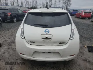 2016 Nissan LEAF S with VIN 1N4BZ0CP0GC304371, listed as a Copart auction lot 81785834 with 57,539 mi miles and Salvage Title. Bid and sale history available at carsss.com. Image 6.
