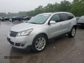2015 Chevrolet Traverse LT z VIN 1GNKVGKD0FJ230764, wystawiony jako Copart lot #59796335 z przebiegiem 161 100 mil mil oraz Szkoda całkowita • Salvage title. Historia ofert i sprzedaży dostępna na DreamBid. Obrazek 1.