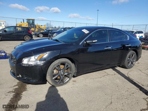 2014 Nissan Maxima 3.5 SV with VIN 1N4AA5AP7EC480141, listed as a Copart auction lot 49115545 with 113,729 mi miles and Salvage Title. Bid and sale history available at carsss.com. Image 1.