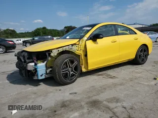 2020 Mercedes-Benz CLA 250 with VIN WDD5J4HB5LN033699, listed as a Copart auction lot 56597375 with 46,171 mi miles and Salvage title. Bid and sale history available at DreamBid. Image 1.