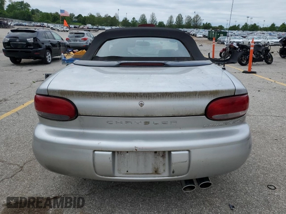 2000 Chrysler Sebring JXi z VIN 3C3EL55H7YT271942, wystawiony jako Copart lot #57423345 z przebiegiem 116 504 mil mil oraz Szkoda całkowita • Salvage title. Historia ofert i sprzedaży dostępna na DreamBid. Obrazek 6.