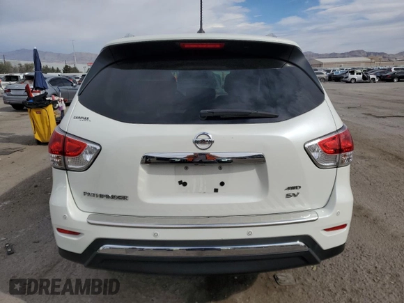 2016 Nissan Pathfinder S with VIN 5N1AR2MM4GC622205, listed as a Copart auction lot 50971095 with 114,351 mi miles and Salvage title. Bid and sale history available at DreamBid. Image 6.