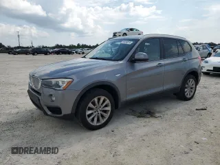 2015 BMW X3 xDrive28i with VIN 5UXWX9C57F0D62063, listed as a Copart auction lot 66490074 with 57,176 mi miles and Clean Title. Bid and sale history available at carsss.com. Image 1.