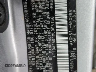 2021 Toyota Avalon Limited Hybrid z VIN 4T1DA1AB1MU005156, wystawiony jako Copart lot #51929565 z przebiegiem 51 516 mil mil oraz Szkoda całkowita • Salvage title. Historia ofert i sprzedaży dostępna na DreamBid. Obrazek 12.