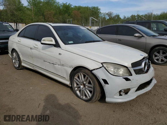 2008 Mercedes-Benz C 300 Sport with VIN WDDGF81X08F119804, listed as a Copart auction lot 53625085 with 176,017 mi miles and Salvage Title. Bid and sale history available at carsss.com. Image 4.