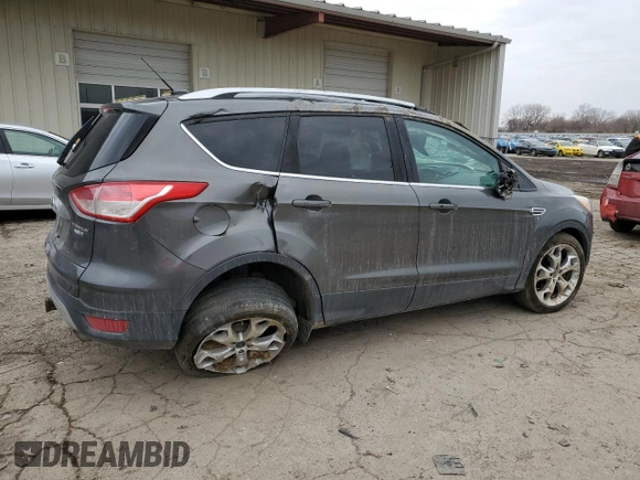 2015 Ford Escape Titanium with VIN 1FMCU9J98FUC46195, listed as a Copart auction lot 47733665 with 0 mi miles and Salvage Title. Bid and sale history available at carsss.com. Image 3.