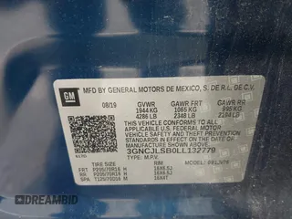 2020 Chevrolet Trax LT с VIN 3GNCJLSB0LL132779, выставлен на аукционе IAAI как лот 42401414 с пробегом 32 201 миль миль и . История ставок и продаж доступна на DreamBid. Изображение 9.