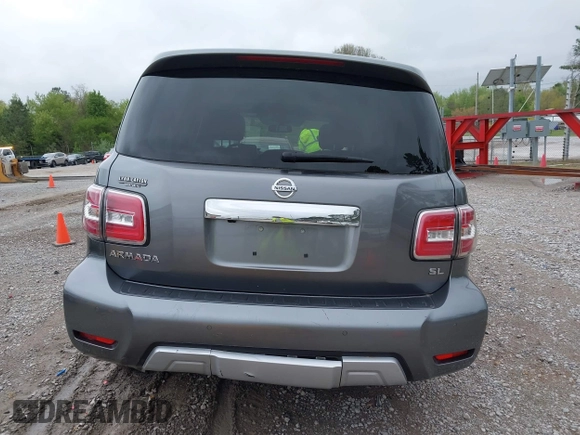 2018 Nissan Armada Platinum with VIN JN8AY2ND2J9055135, listed as a IAAI auction lot 41969418 with 84,851 mi miles. Bid and sale history available at carsss.com. Image 17.