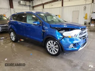 2017 Ford Escape Titanium with VIN 1FMCU9JD2HUB41143, listed as a Copart auction lot 52206015 with 126,277 mi miles and Non Repairable. Bid and sale history available at carsss.com. Image 4.