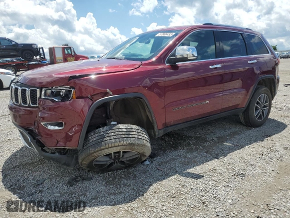 2022 Jeep Grand Cherokee Limited with VIN 1C4RJFBG9NC177783, listed as a Copart auction lot 57886435 with 57,153 mi miles and Salvage title. Bid and sale history available at DreamBid. Image 1.