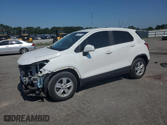 2020 Chevrolet Trax LS with VIN KL7CJKSB2LB085675, listed as a Copart auction lot 61340375 with 40,749 mi miles and Salvage title. Bid and sale history available at DreamBid. Image 1.
