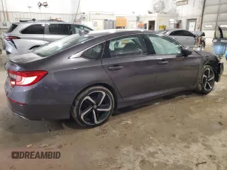 2018 Honda Accord Sedan Sport 1.5T with VIN 1HGCV1F32JA252884, listed as a Copart auction lot 47956445 with 48,385 mi miles and Salvage Title. Bid and sale history available at carsss.com. Image 3.
