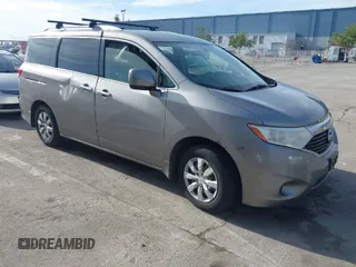 2012 Nissan Quest SL with VIN JN8AE2KP8C9043064, listed as a IAAI auction lot 41609087 with 153,635 mi miles. Bid and sale history available at carsss.com. Image 1.